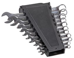 D02322 - Metric Combination Spanner Set Polished, 6mm to 19mm, 11 Piece