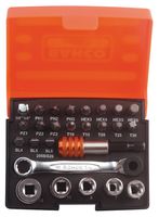 2058/S26 - Standard Ratchet, Sockets & Bit Set, 26 Piece