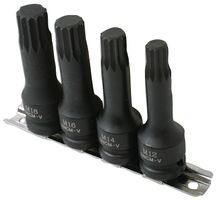 4392 - Impact Spline Screwdriver Bit Set, 4 Piece