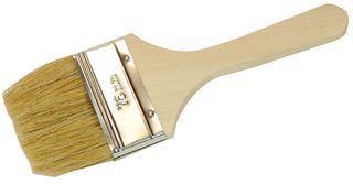 R343 - 3" (75mm) White Bristle Basic Laminating Brush with Wood Handle