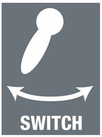 05004004001 - 8004A Zyklop Metal Socket Ratchet Handle with Switch Lever 1/4" Drive - 8004 A