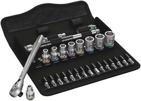 05004018001 - 1/4" Switch Lever Zyklop Slim Ratchet & Socket Set, Metric 28 Piece - 8100 SA 8