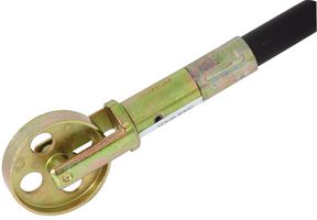 273195 - 55mm Yellow Zinc Passivated Steel Guide Wheel for Drain Rod