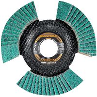 LSZ FS VISION K60 - 4 1/2" (115mm x 22.23mm) Angle Grinder See-Through Flap Disc 60 Grit Medium