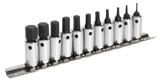 AK62251 - Hex Socket Bit Set 1/4" Sq Drive Metric, 11 Piece