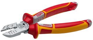 1351-49-VDE-190 - 7 1/2" (190mm) Electricians VDE Insulated Side Cutters