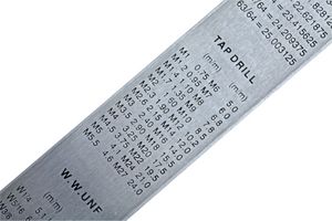 D03074 - 6" (150mm) Stainless Steel Ruler with Metric/Imperial Marking, Satin