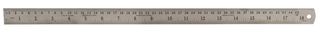 D03077 - 18" (450mm) Stainless Steel Ruler with Metric/Imperial Marking, Satin