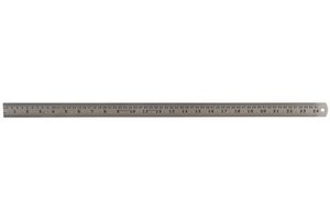 D03078 - 24" (600mm) Stainless Steel Ruler with Metric/Imperial Marking, Satin