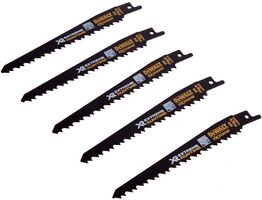 DT99554-QZ - 152mm 4/6TPI XR Extreme Runtime Wood/Nails Reciprocating Saw Blades, 5 Pack