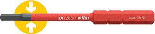 37222 - 1.5mm x 75mm SoftFinish VDE Insulated SlimBit Hex Screwdriver 1000V AC