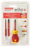 41230 - Stubby Screwdriver with Bit Holder Set SoftFinish slimVario, 4 Piece