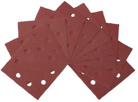 DT3021-QZ - 115mm x 115mm 60 Grit 1/4 Sanding Sheets Punched, 10 Pack