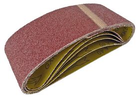 AB075457B - 75mm x 457mm 40 Grit Sanding Belt, 5 Pack