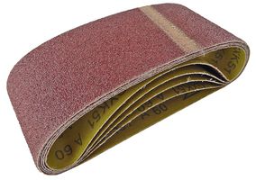 AB075457C - 75mm x 457mm 60 Grit Sanding Belt, 5 Pack