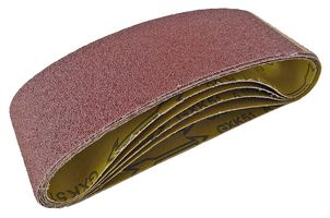 AB075533C - 75mm x 533mm 60 Grit Sanding Belt, 5 Pack
