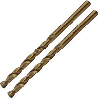 GCJT040 - 4mm x 75mm Cobalt Ground Jobber Drill Bit, 2 Pack