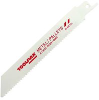 RB06 - 150mm 18TPI Reciprocating Saw Blades for Metal, 5 Pack