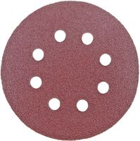 VD125060 - 125mm 8 Holes 60 Grit Sanding Discs, 10 Pack