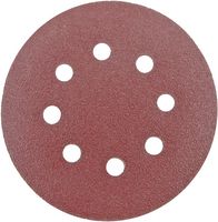 VD125080 - 125mm 8 Holes 80 Grit Sanding Discs, 10 Pack