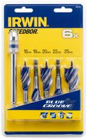 1922007 - Blue Groove 6X Stubby Wood Drill Bits, 5 Piece