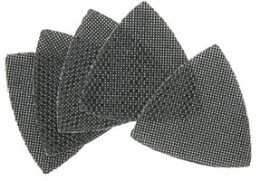 DTM3093-QZ - 93 x 93mm 120 Grit Mesh Delta Triangle Sanding Sheets, 5 Pack