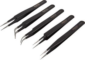 D00839 - ESD Safe Tweezers Set, 5 Piece
