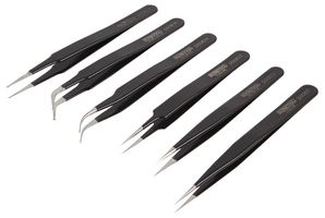 D00840 - ESD Safe Tweezers Set, 6 Piece