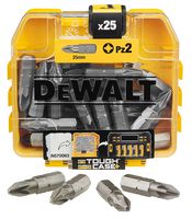 DT71521-QZ - PZ2 x 25mm Pozidriv Screwdriver Bits, 25 Piece