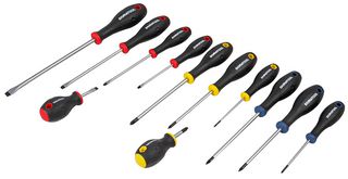 D03441 - Slotted/Philips/Pozidriv Screwdriver Set, 12 Piece