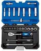 16443 - 1/4" Square Drive Metric Socket Set, 25 Piece