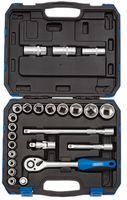 16362 - 1/2" Square Drive Metric Socket Set, 24 Piece