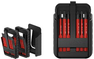 43162 - slimBit VDE Insulated Slotted, Phillips, Pozidriv, Plus/Minus & Torx Screwdriver Bit Set, 13 Piece