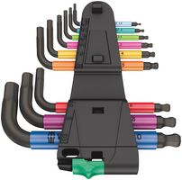 05133164001 - Multi-Colour Short Ball End Hex Key Set, 9 Piece - 950/9