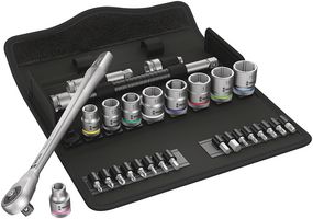 05004047001 - 3/8" Zyklop Metal Push Ratchet & Socket Set, 29 Piece - 8100 SB 7