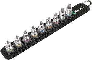05003972001 - 3/8" Zyklop Holding Function Torx Bit Socket Set, 9 Piece - Belt B 3