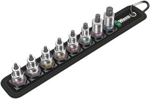 05003974001 - Zyklop Imperial Hex-Plus Bit Socket Set with Holding Function for 3/8" Sockets, 8 Piece - Belt B Imperial 1