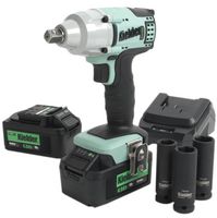 KWT-002-08 - 18V 2x 4Ah Li-Ion Cordless 430Nm 1/2" Impact Wrench Kit