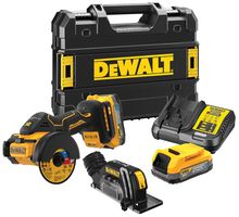DCS438E2T-GB - 18V XR 2x 1.7Ah Powerstack Batteries 76mm Li-Ion Cordless Brushless Cut Off Saw Kit
