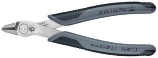 78 03 140 ESD - 5.5" (140mm) Inox Steel ESD Precision Electronic Super Knips® Cutters XL