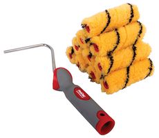 PRRF003 - 4" (100mm) Medium Pile Mini Rollers & Frame, 10 Pack