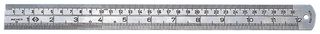 T3530 12 - 12" (300mm) Stainless Steel Ruler with Hanging Hole