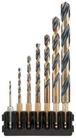 DT70831-QZ - Hex Shank Black & Gold Drill Bit Bar Set, 7 Piece