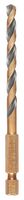DT20606-QZ - 5mm x 95mm Hex Shank Black & Gold Drill Bit
