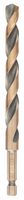 DT20616-QZ - 10mm x 138mm Hex Shank Black & Gold Drill Bit