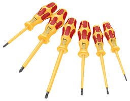 05051575001 - Kraftform 1060 i/1062 i/6 VDE Insulated Slotted & Phillips Screwdriver Set, 6 Piece