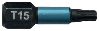 B-63666 - T15 x 25mm Torx Impact Black Screwdriver Bits, 2 Pack