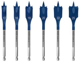 2608900333 - Expert Self Cut Speed Flat Wood Drill Bit Set, 6 Piece