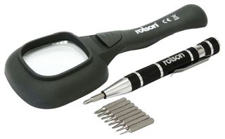 36027 - 6 LED Handheld Magnifying Glass & 9-in-1 Precision Screwdriver