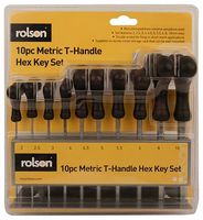 40320 - Metric T-Handle Hex Key Set, 10 Piece